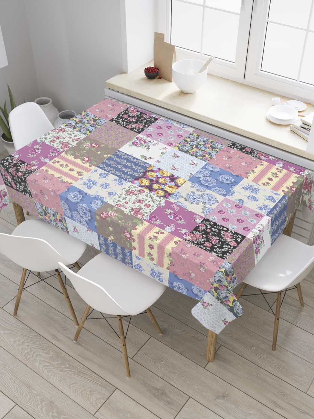 

Скатерть прямоугольная JoyArty "Весняное формирование" из сатена, 180x145 см, Весняное формирование