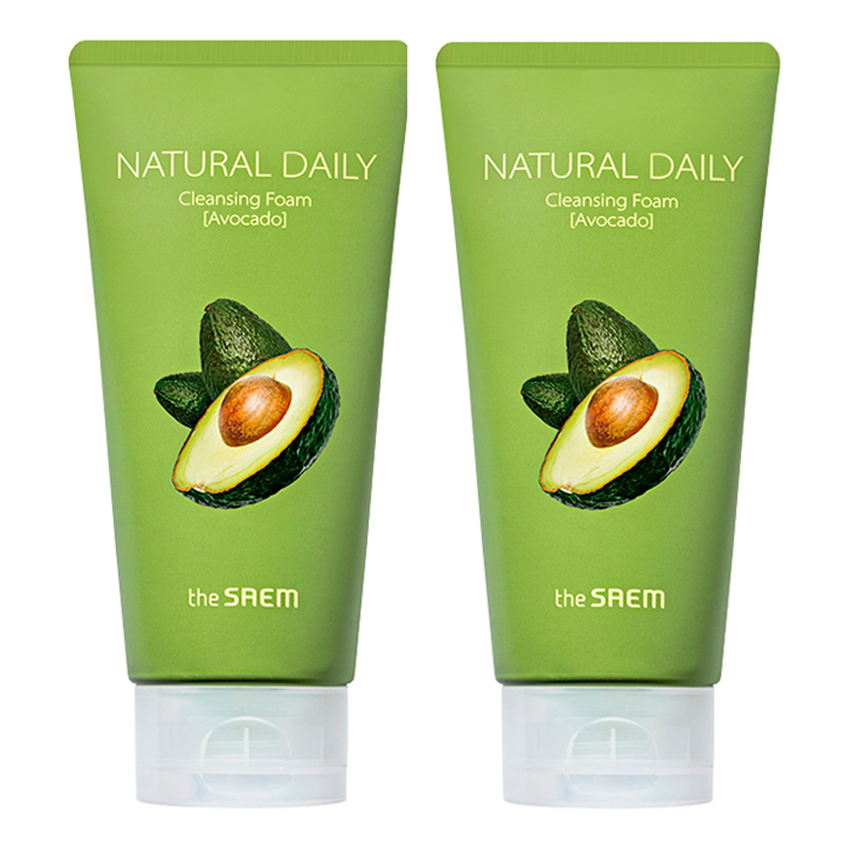 Набор пенок The Saem Natural Daily Cleansing Foam Avocado Set 2 с авокадо Южная Корея