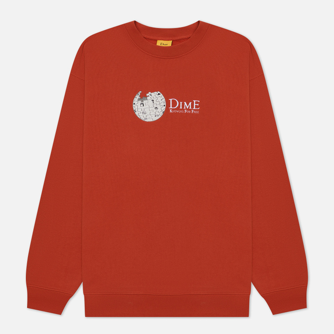 

Свитшот мужской Dime Dimepedia Crew Neck красный XL, Dimepedia Crew Neck