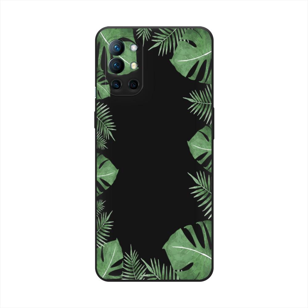 

Чехол Awog на OnePlus 9R / ВанПлас 9R "Листья папоротника рамка", Зеленый, 151652-1