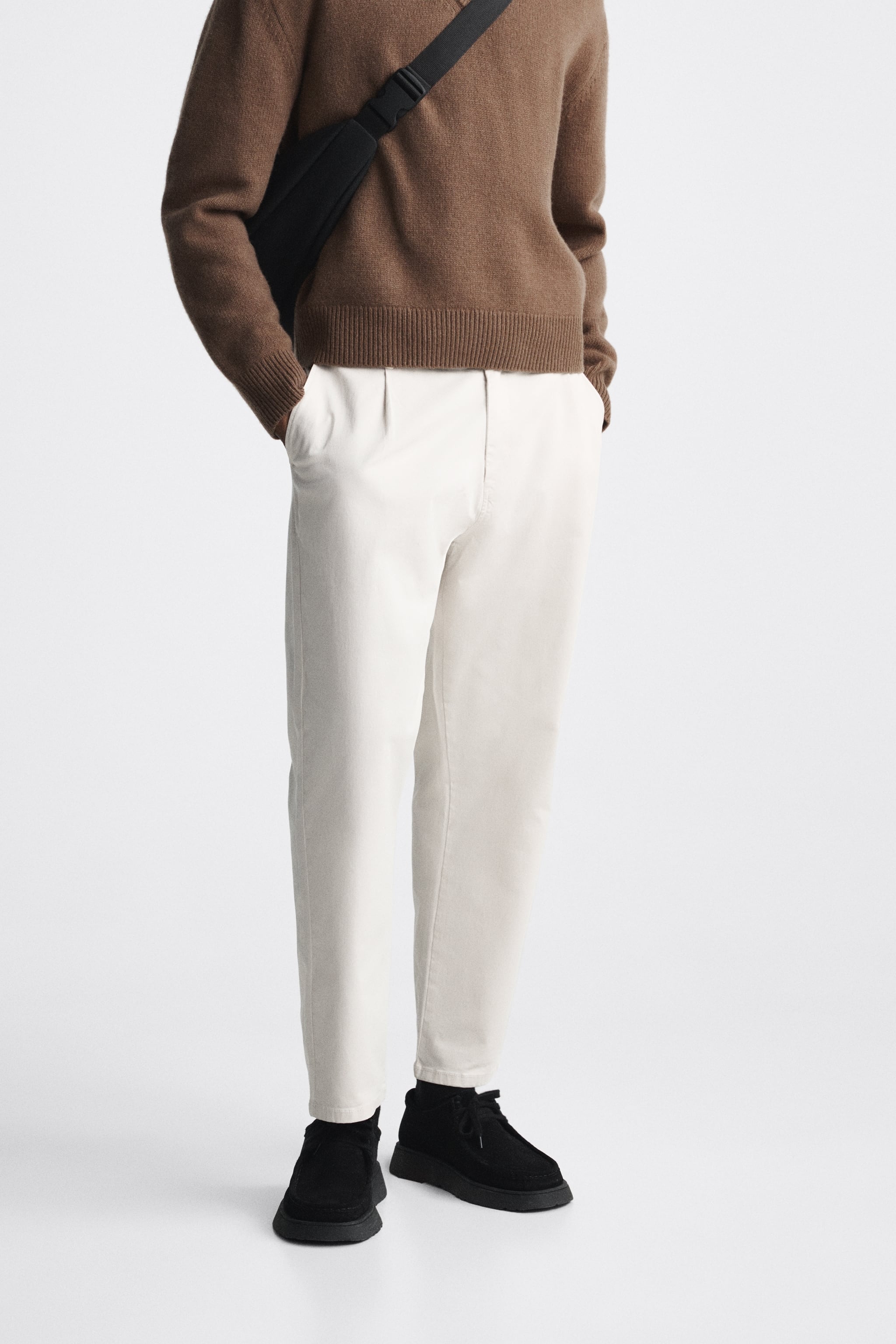 

Брюки мужские ZARA 08727430 бежевые 36 RU (доставка из-за рубежа), 08727430