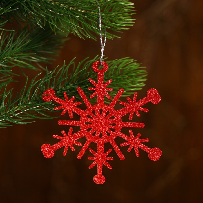 

Елочная игрушка снежинка Блестящее волшебство 4243252 1 шт. разноцветная, Разноцветный, Блестящее волшебство