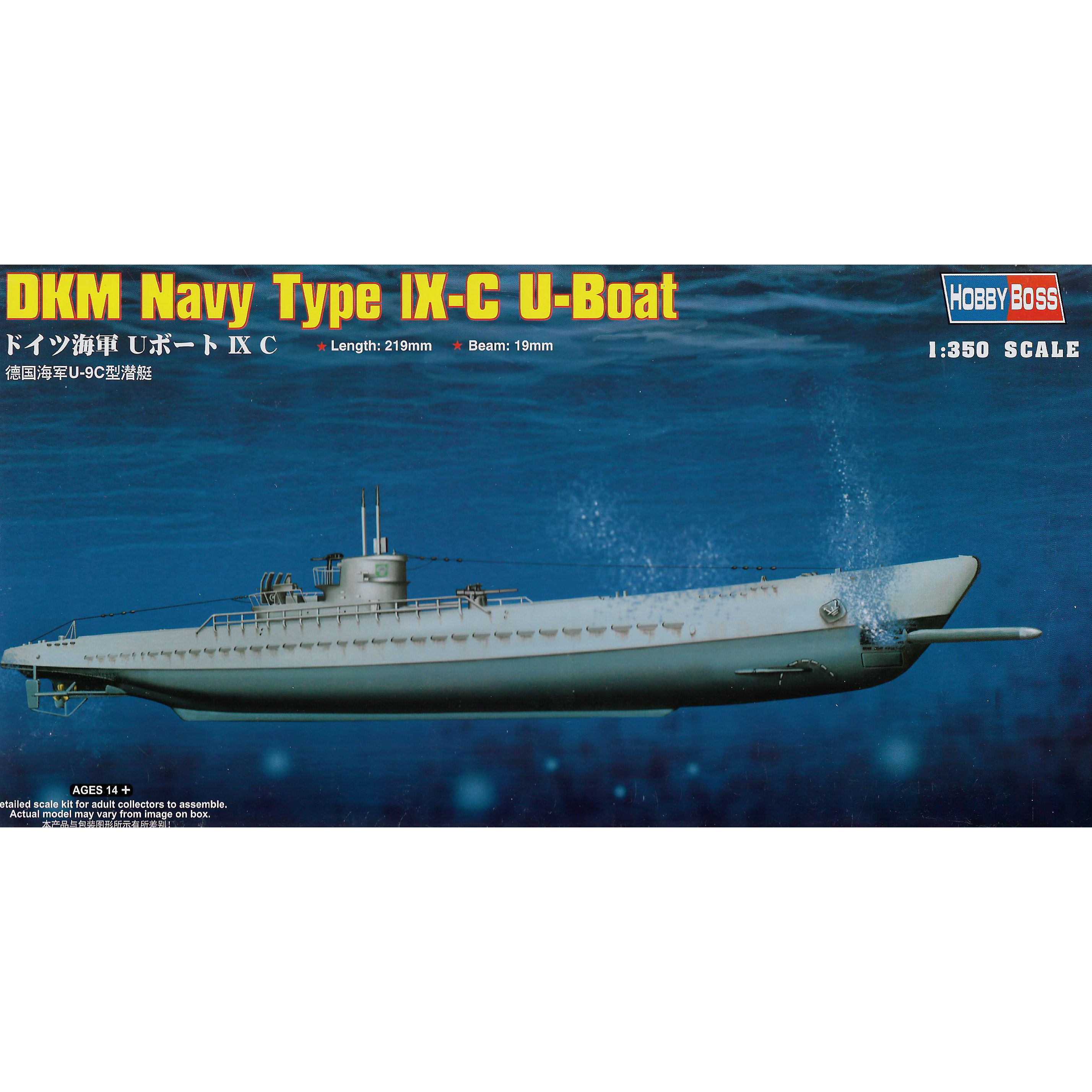 

Сборная модель HobbyBoss 1/350 Германская подводная лодка Type lX-C 83508