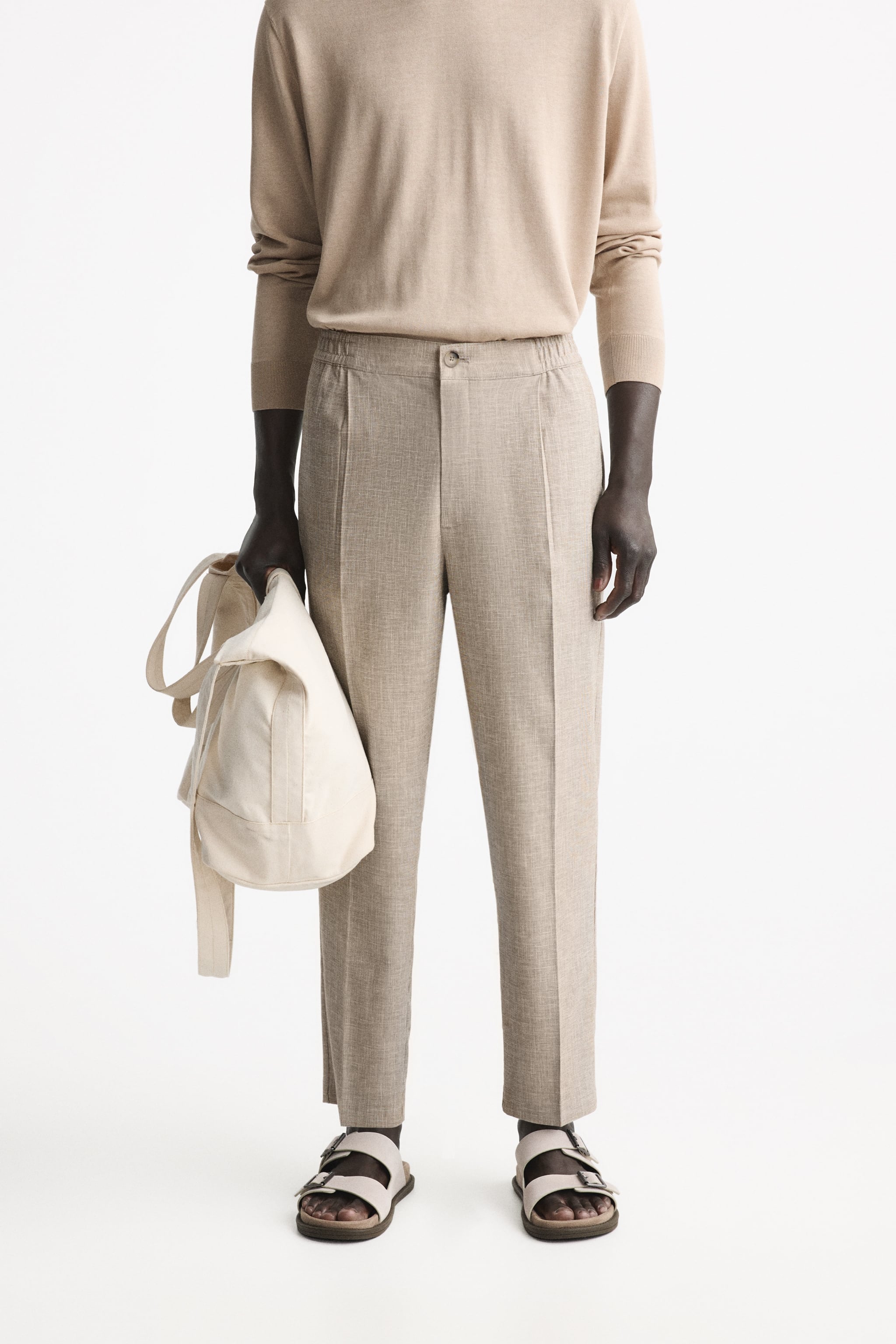 

Брюки мужские ZARA 06861721 бежевые XL (доставка из-за рубежа), 06861721