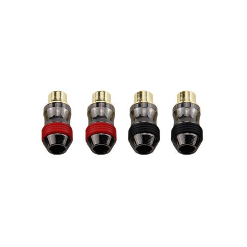 

RCA коннектор Ural RC-DB03F RCA мама прямой, комплект 4 шт.