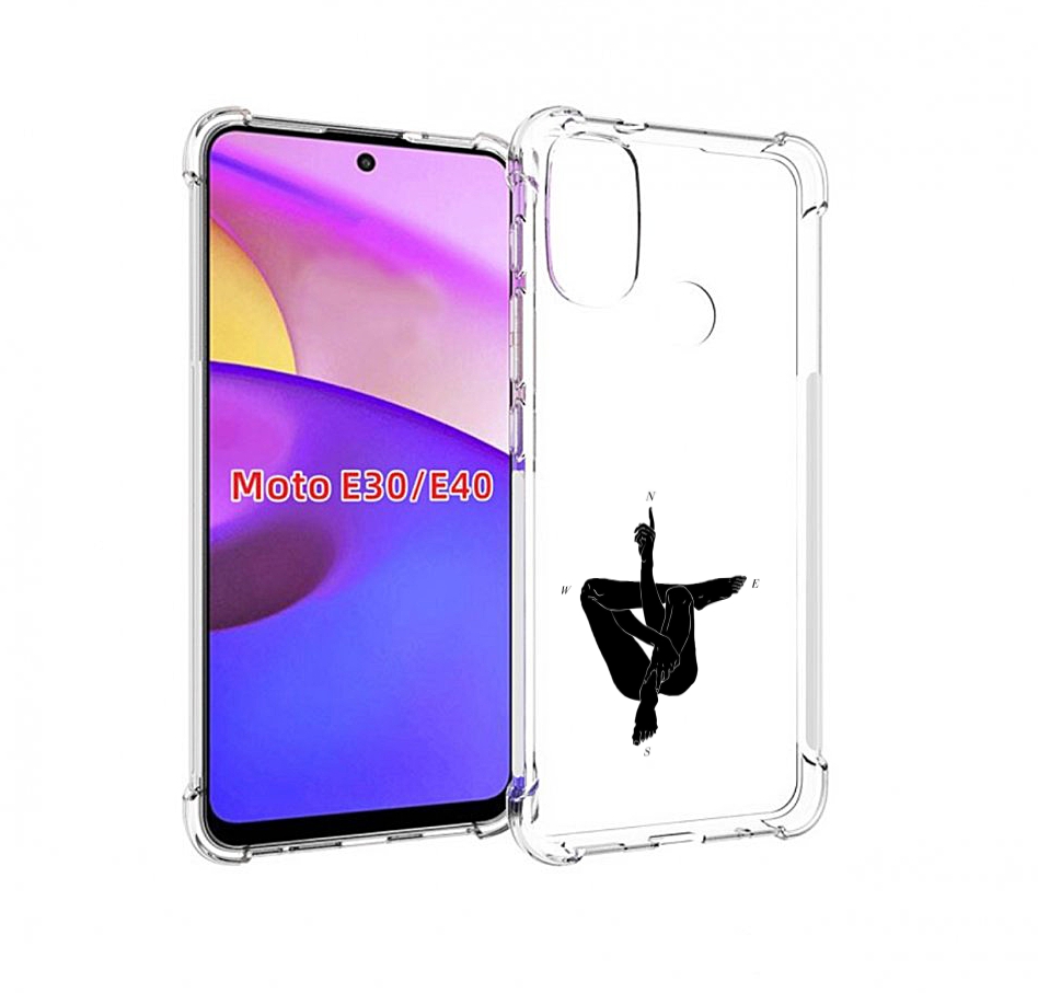 

Чехол бампер MyPads живой компас для Motorola Moto E30., Прозрачный, Tocco