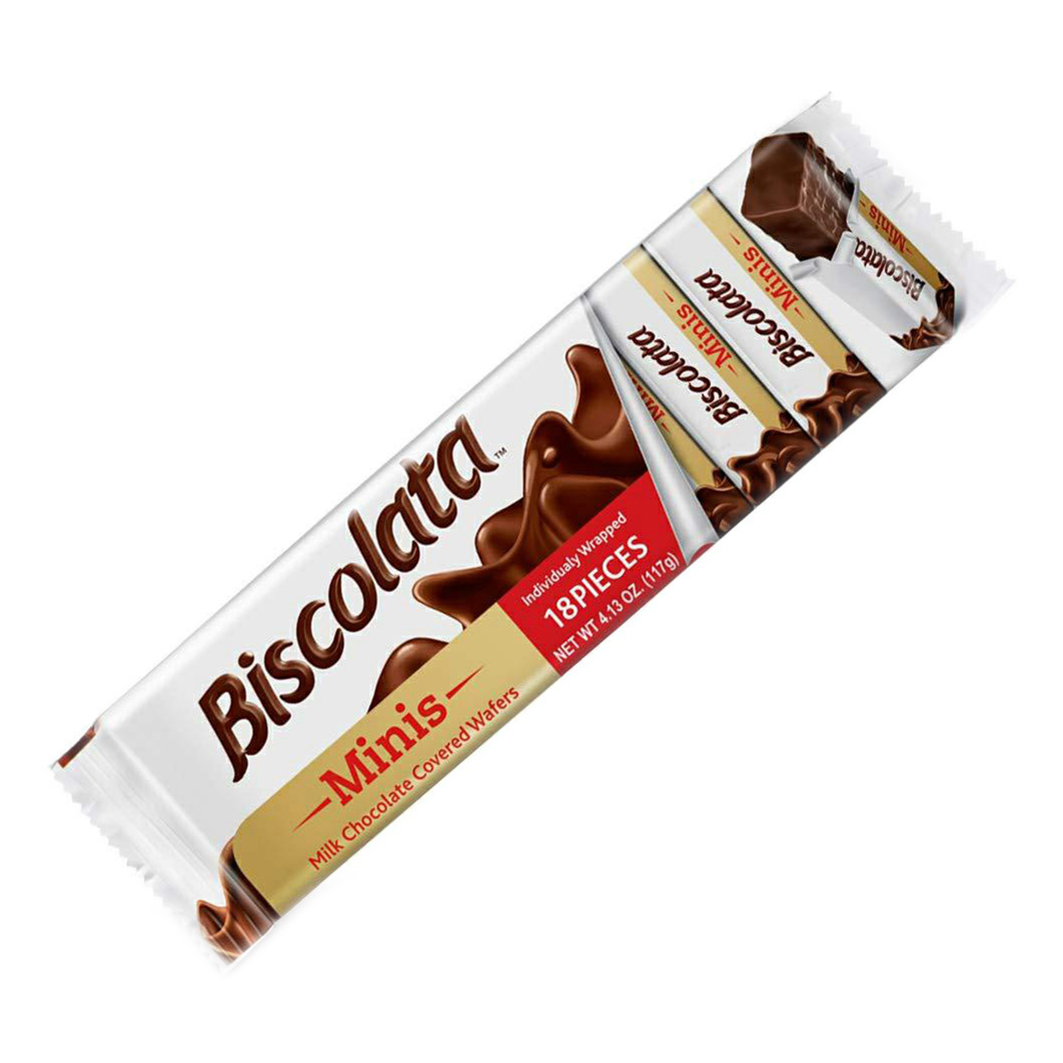 

Вафли Biscolata Minis глазированные с ореховым кремом 117 г