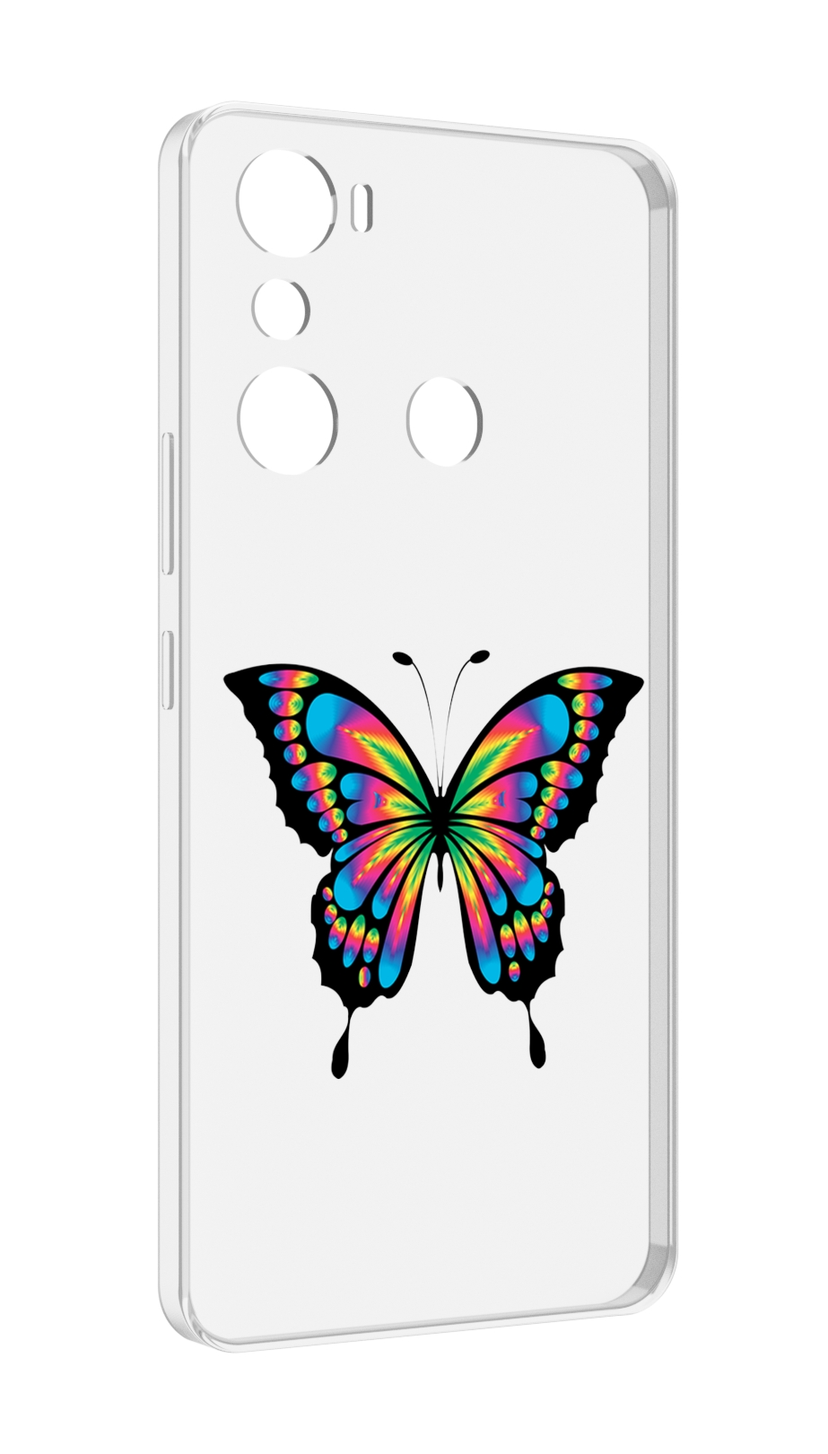 

Чехол MyPads мини-бабочка для Infinix Hot 20i, Прозрачный, Tocco