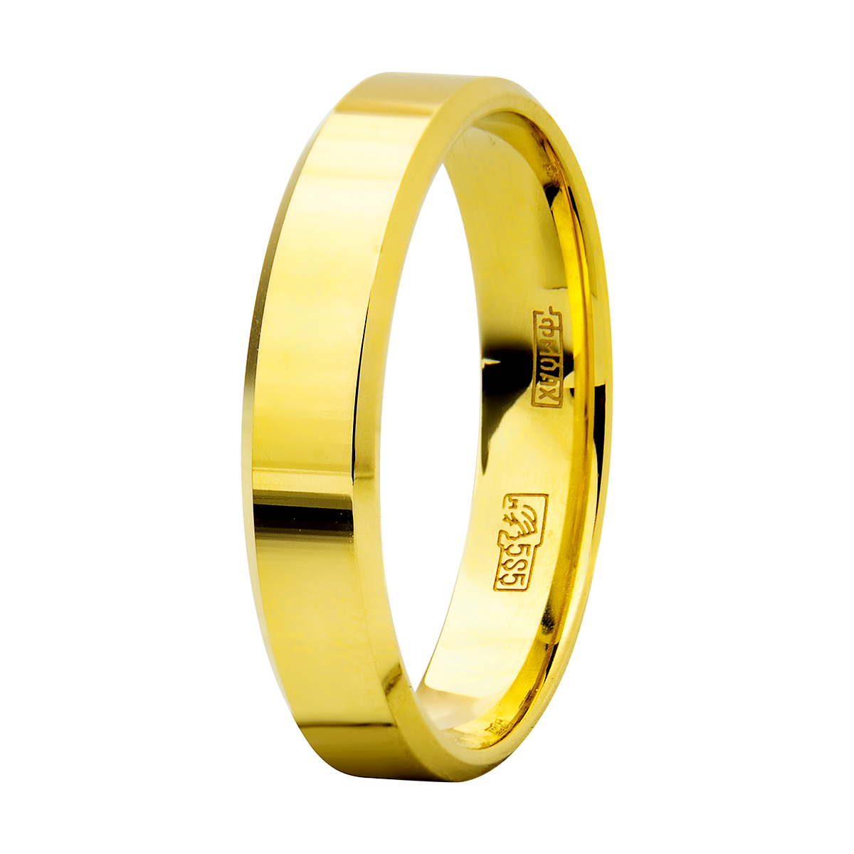 Кольцо из желтого золота р. 16 Юверос 10-739-Ж