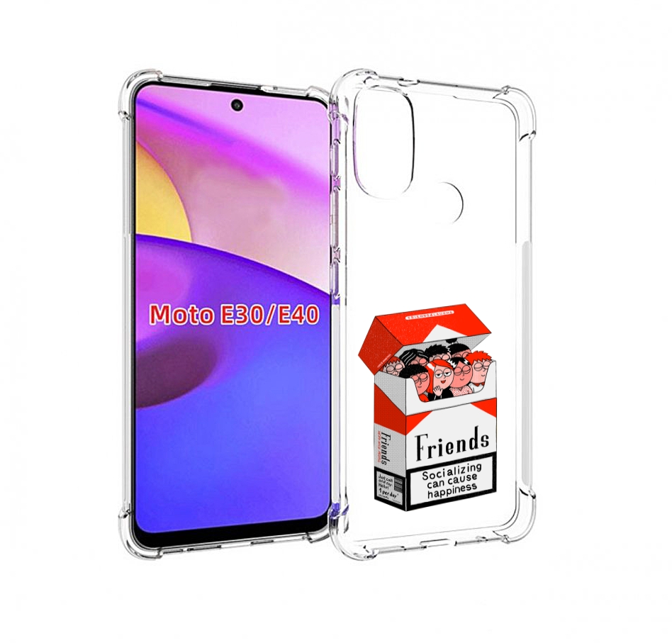

Чехол бампер MyPads друзья для Motorola Moto E30., Прозрачный, Tocco