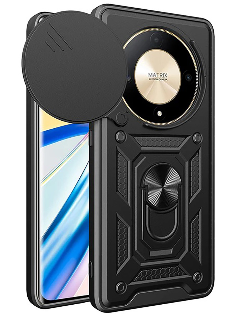 

Противоударный чехол на Honor X9b / X50 с защитой камеры черный, 781974313