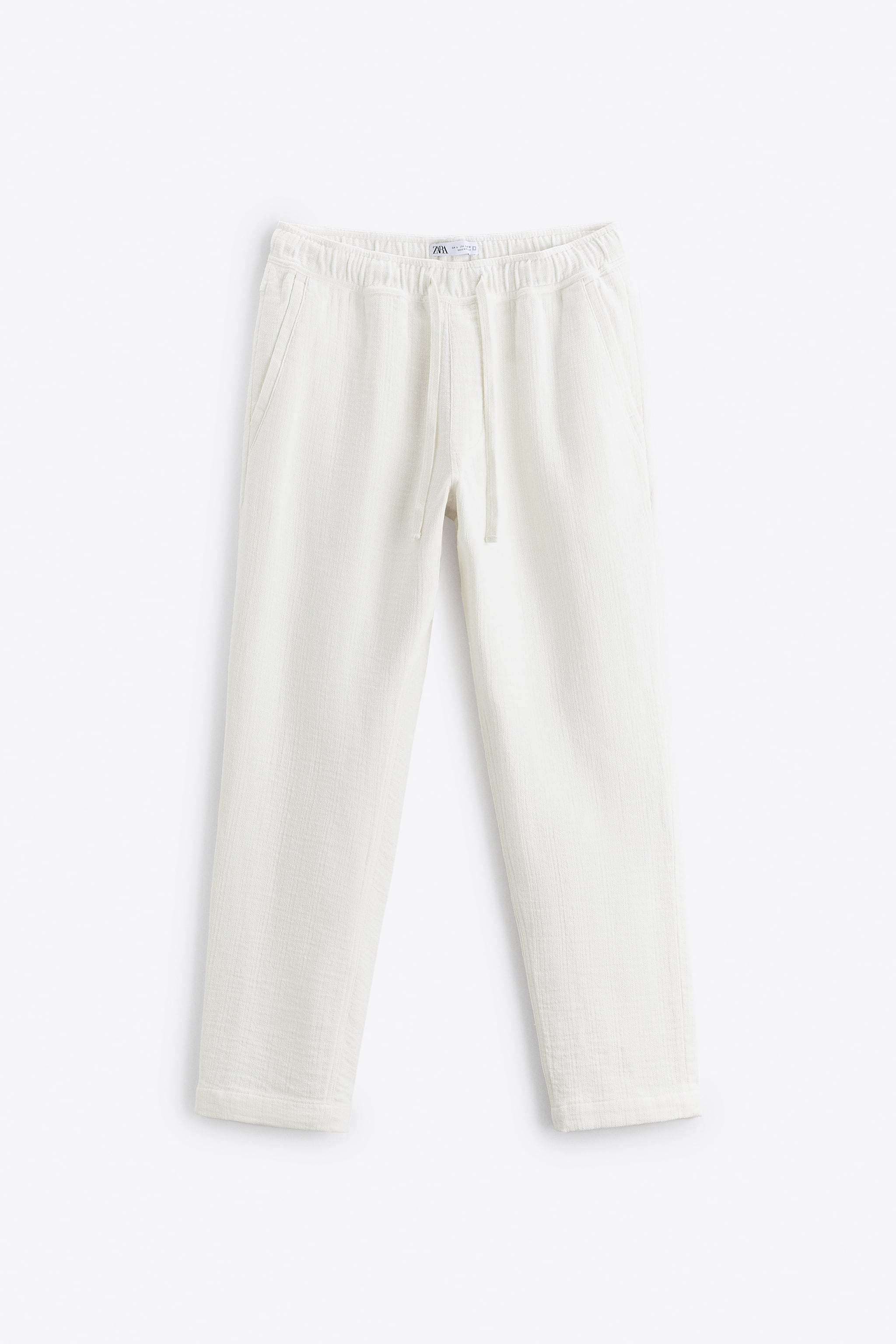 

Брюки мужские ZARA 07147403 белые L (доставка из-за рубежа), Белый, 07147403