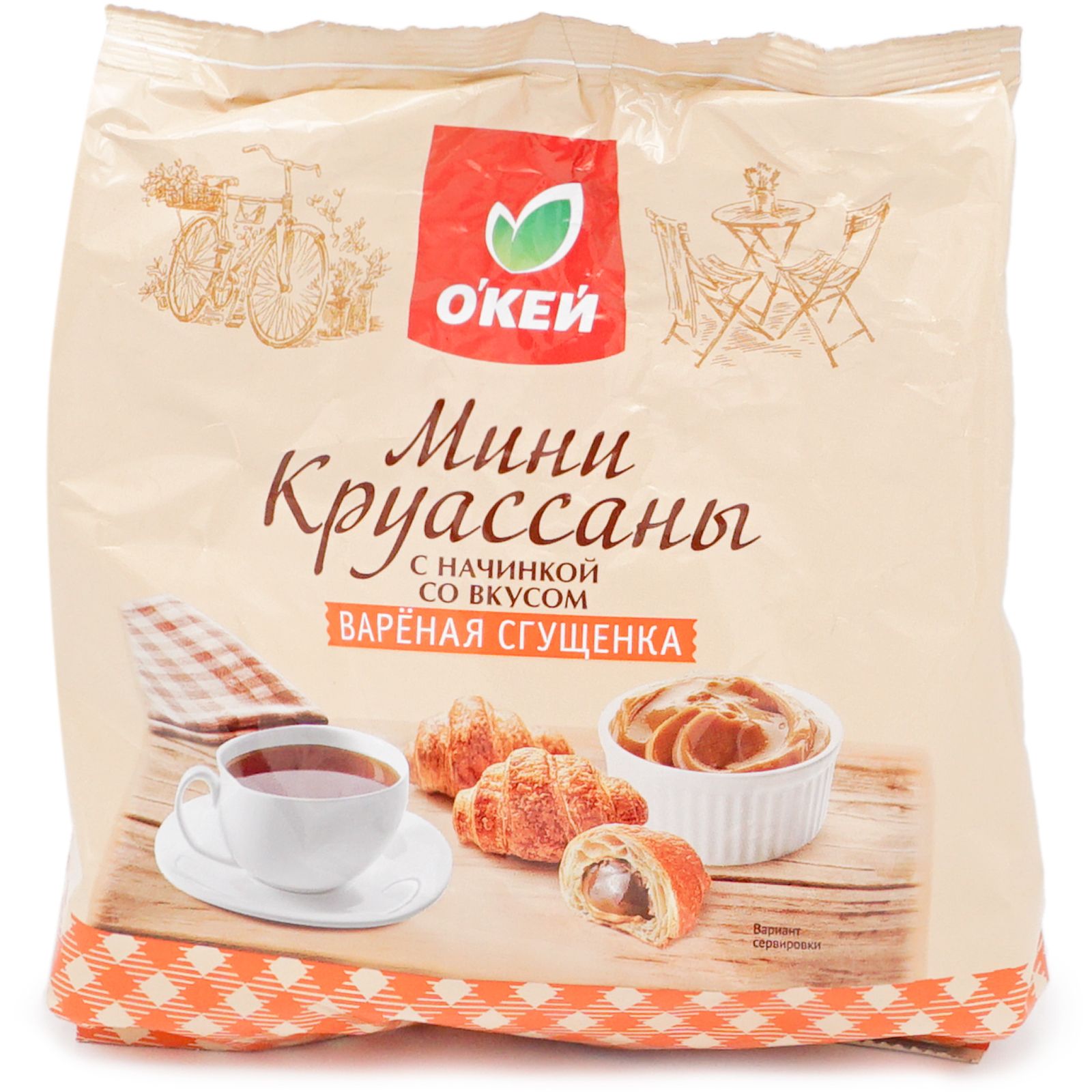 

Мини круассан О'кей с начинкой со вкусом вареной сгущенки 180 г