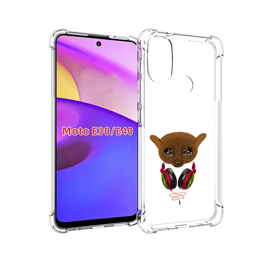 

Чехол бампер MyPads диджей для Motorola Moto E30., Прозрачный, Tocco