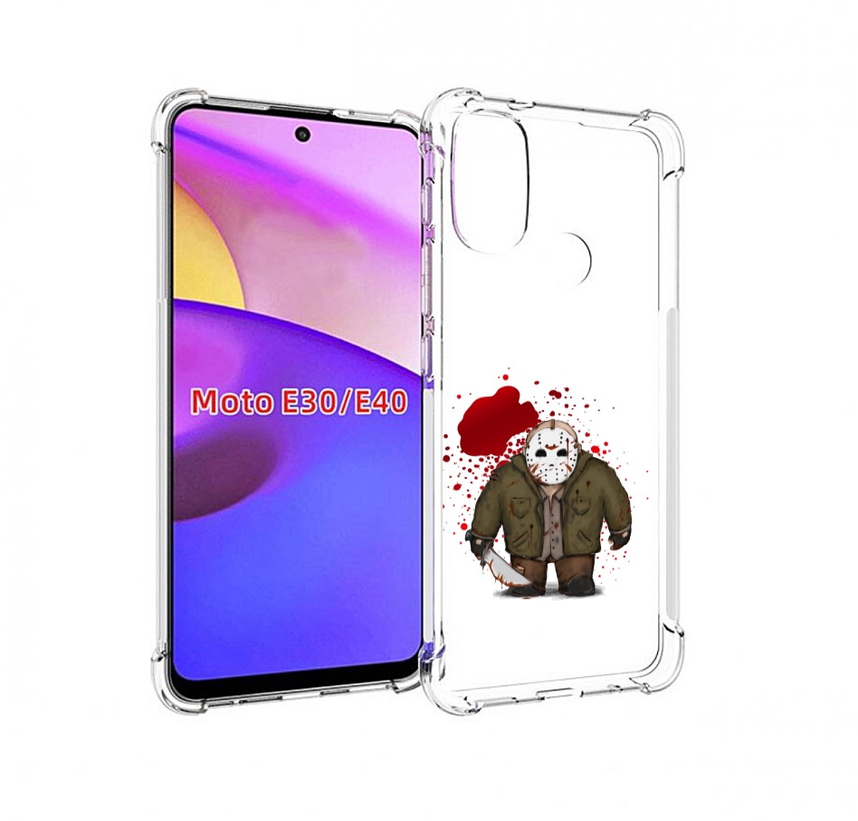 

Чехол бампер MyPads джейсон для Motorola Moto E30., Прозрачный, Tocco