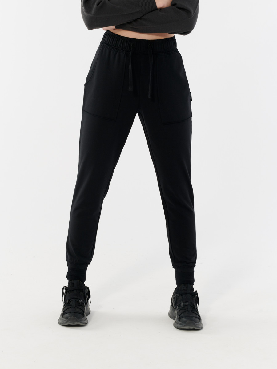 фото Спортивные брюки женские outhorn hol21-spdd609-20s черные xs