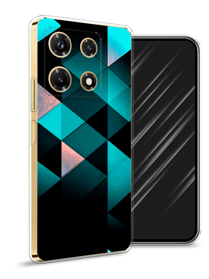 

Чехол Awog на Infinix Note 30 Pro, Бирюзовый;черный, 3104550-3