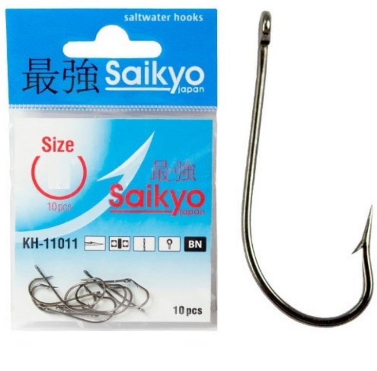 Крючки Saikyo KH-11011 O'Shaughnessy BN №14 ( 1 упк. по 10шт.)