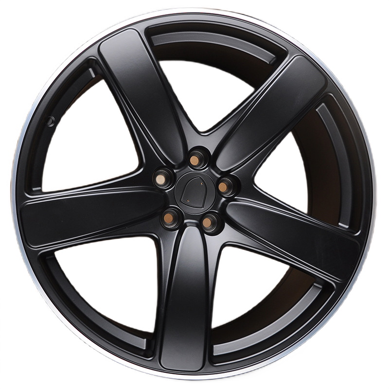 фото Колесный диск powcan bk5513 10x21/5x112 d66.6 et19 semi matte black with lip polish