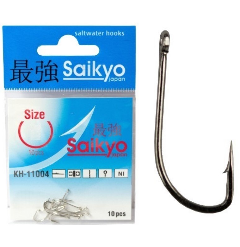 Крючки Saikyo KH-11004 Crystal Ni №10 ( 1 упк. по 10шт.)