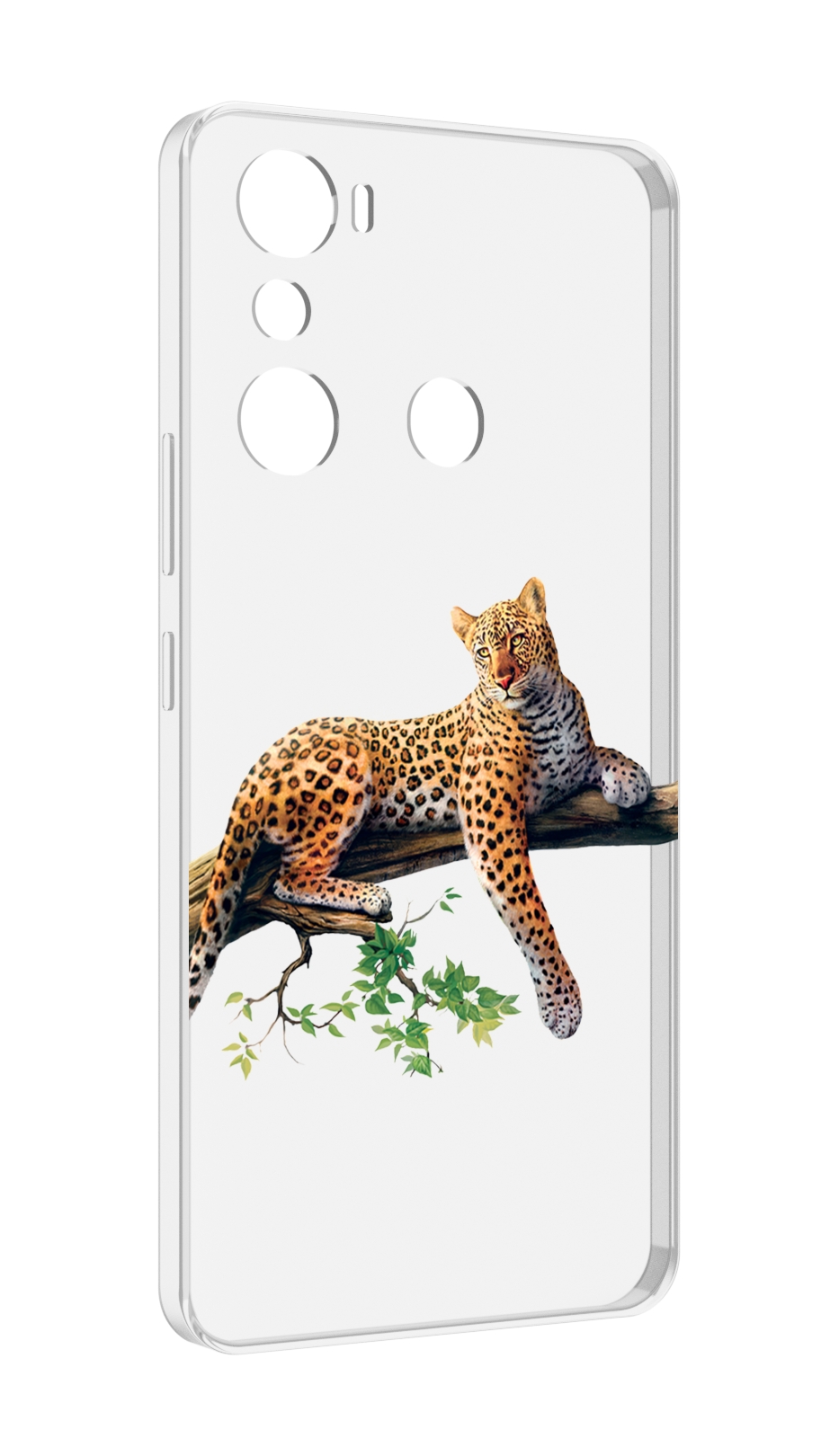 

Чехол MyPads леопард-на-дереве детский для Infinix Hot 20i, Прозрачный, Tocco