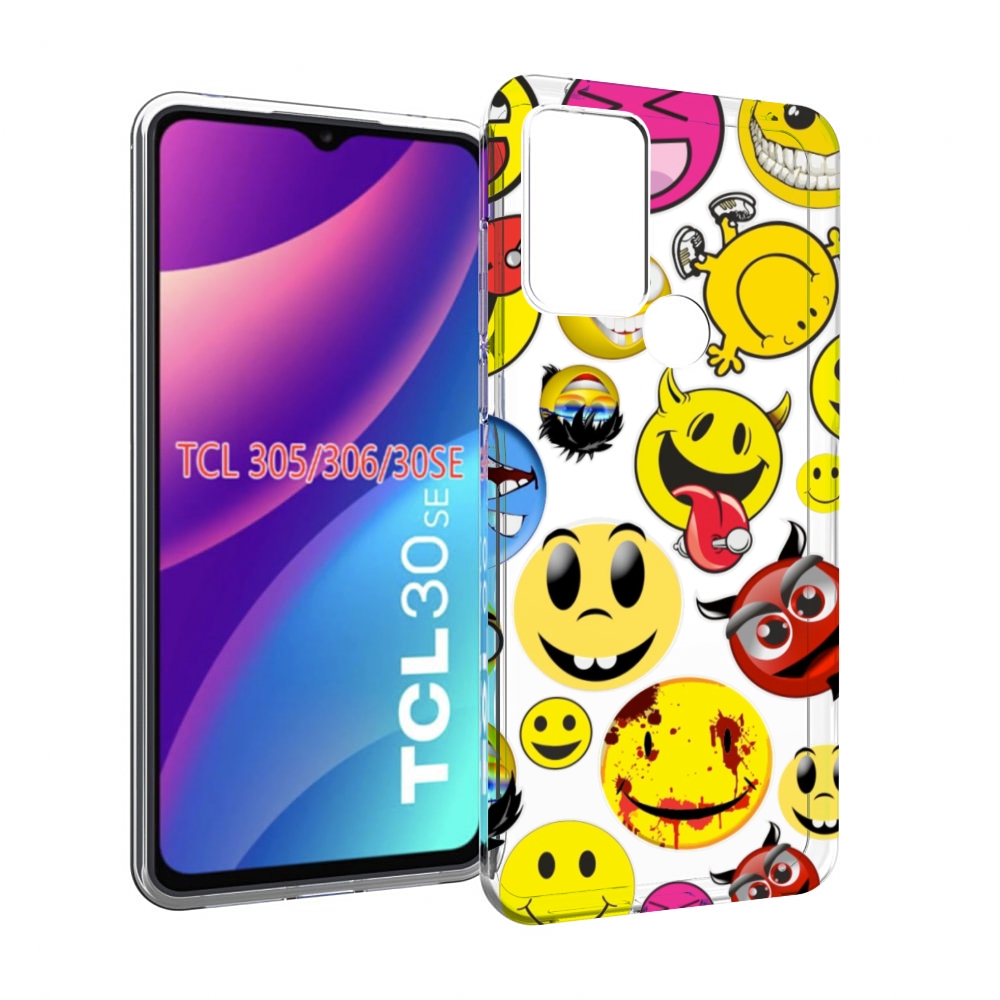 

Чехол MyPads Смайлики для TCL 30SE/305/306/30E, Tocco