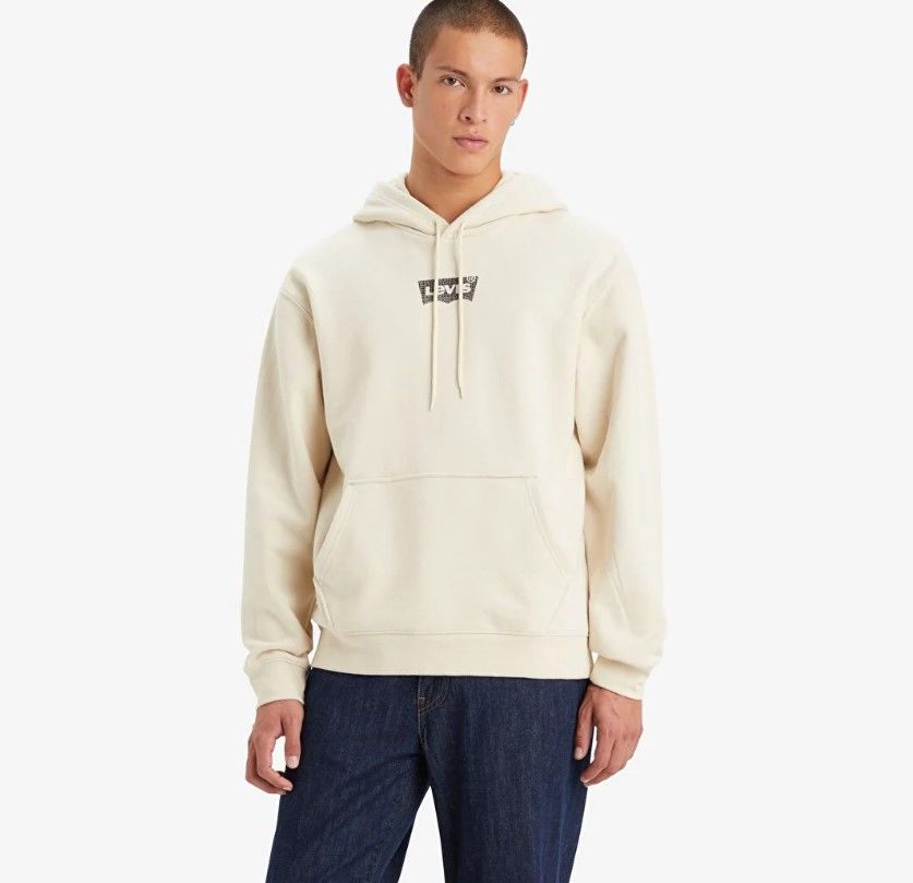 

Худи мужское Levi's A263900330 белое 2XL, Белый, A263900330