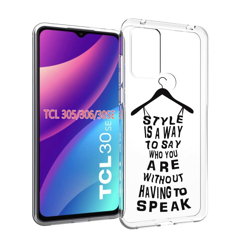 

Чехол MyPads Сарафан-из-слов для TCL 30SE/305/306/30E, Tocco
