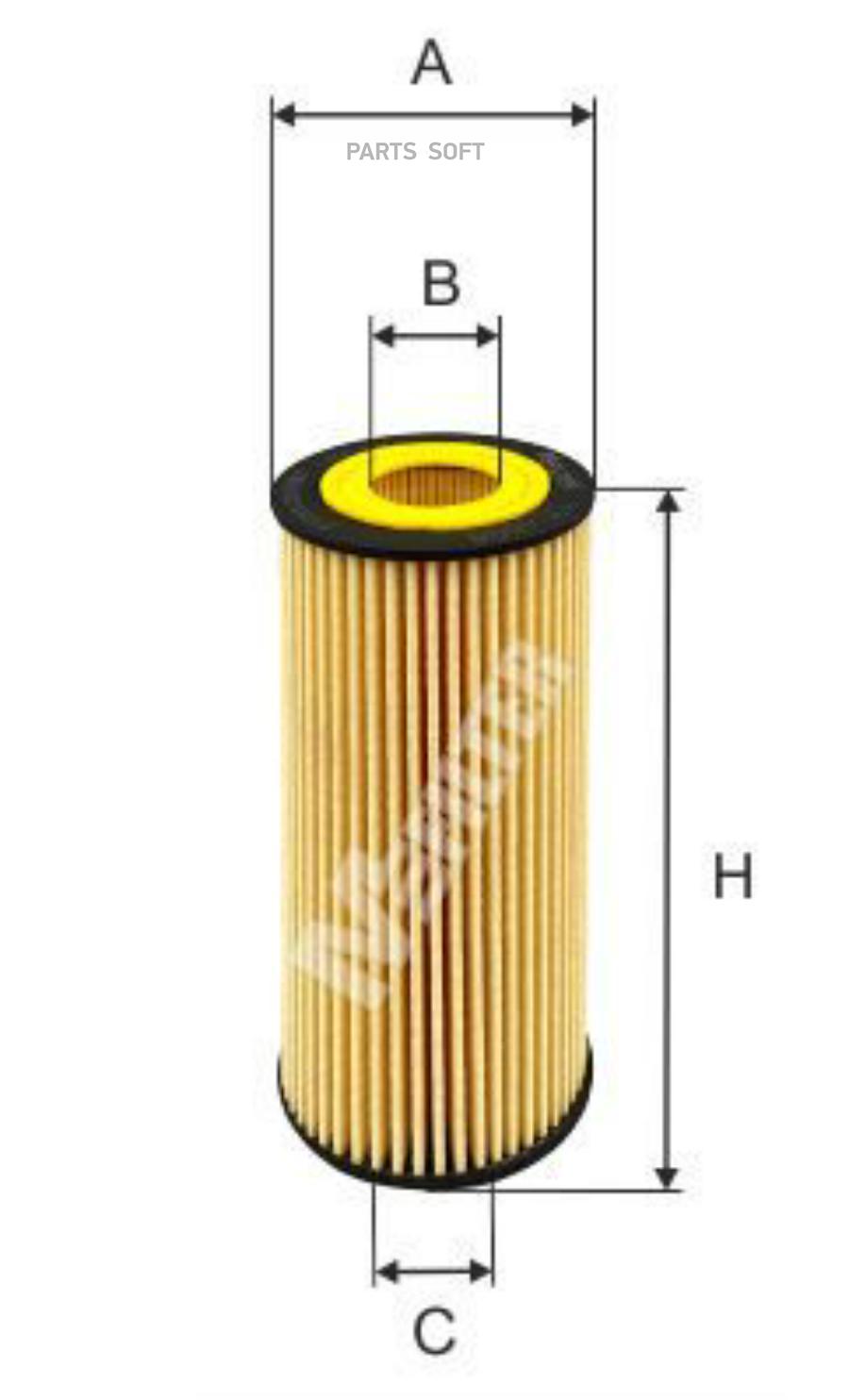 Фильтр масляный MFILTER te4008 100037763668