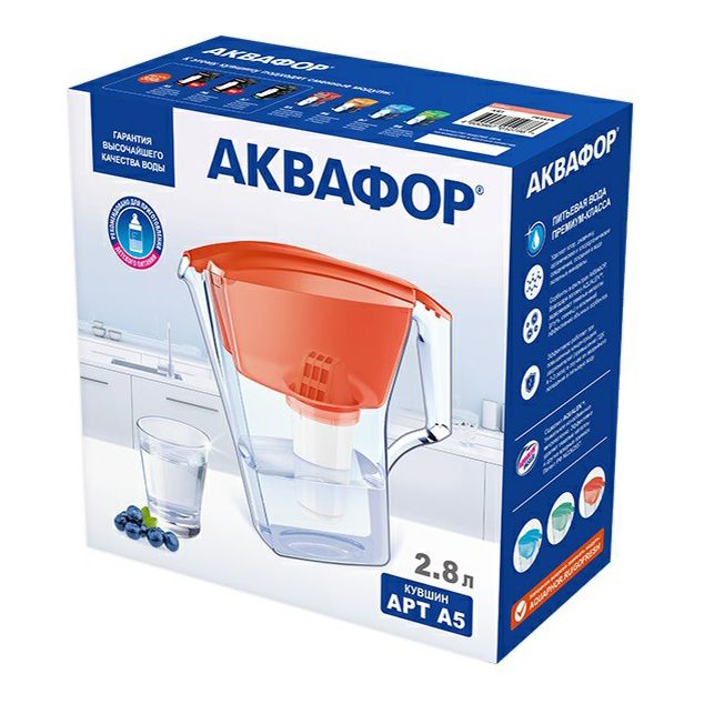 

Фильтр-кувшин Аквафор Арт А5 мятный 2,8 л, Зеленый