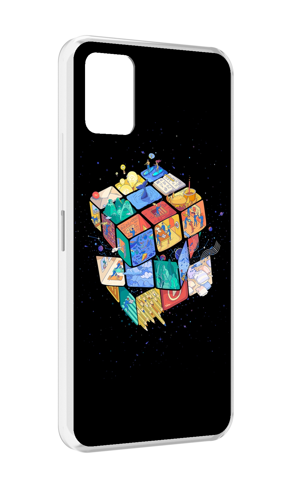 

Чехол MyPads Кубик-Рубика для Umidigi Power 5, Прозрачный, Tocco