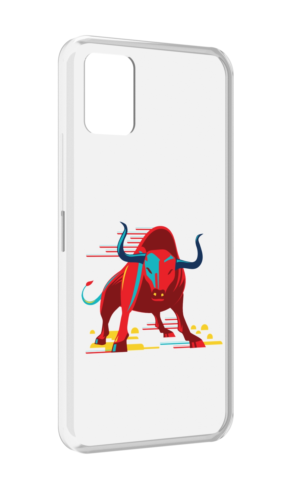 

Чехол MyPads Красный-бык для Umidigi Power 5, Прозрачный, Tocco