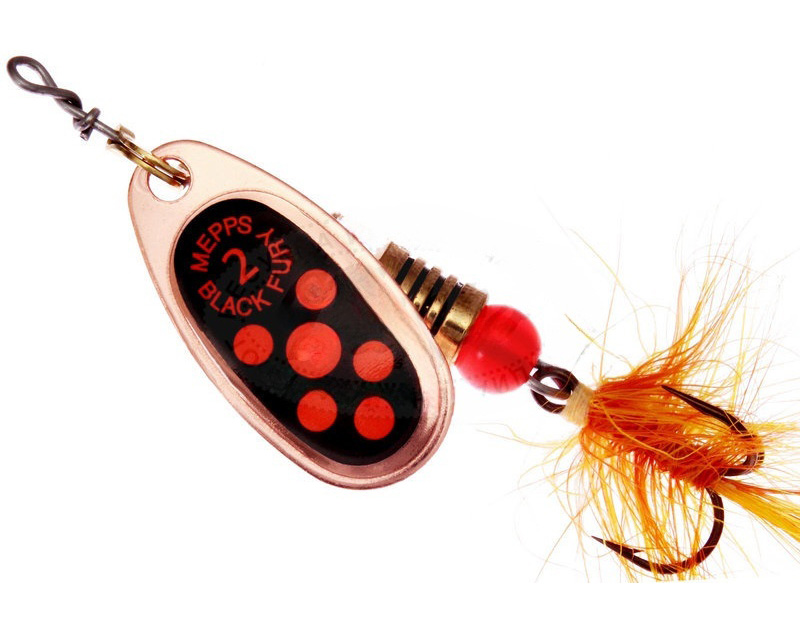 

Вращающаяся блесна Mepps Comet Black Fury Mouche 1шт цвет copper, Медный;золотистый;черный, Comet Black Fury Mouche