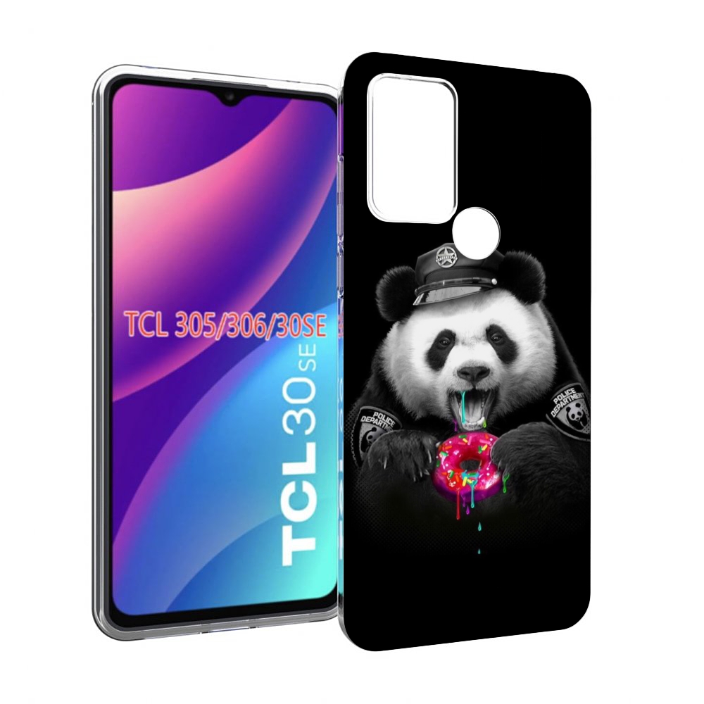

Чехол MyPads Панда-с-пончиком для TCL 30SE/305/306/30E, Tocco
