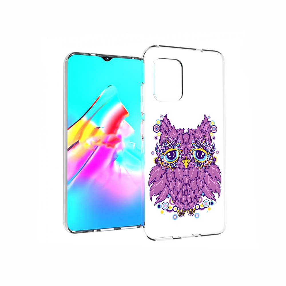 

Чехол MyPads Tocco для Asus Zenfone 8 Розовая сова, Прозрачный, Tocco