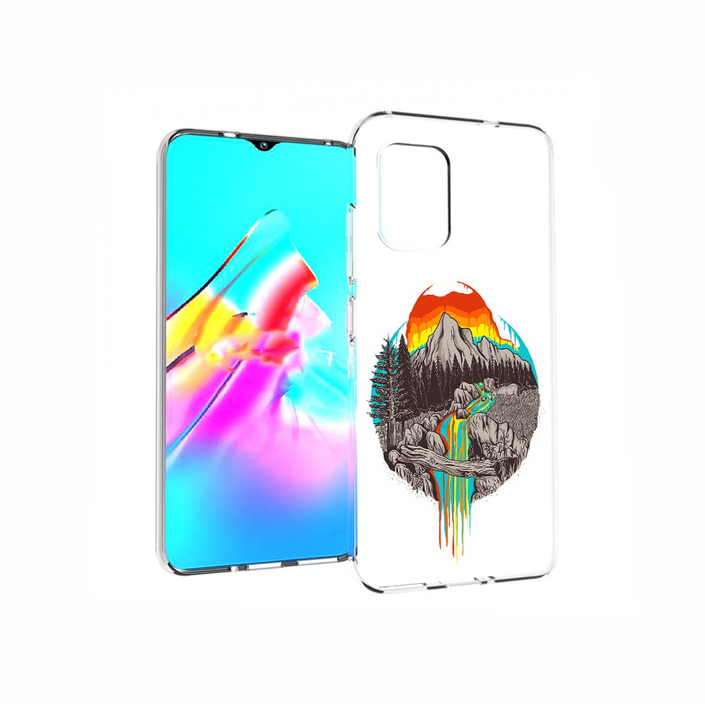 

Чехол MyPads Tocco для Asus Zenfone 8 Радужный водопад, Прозрачный, Tocco