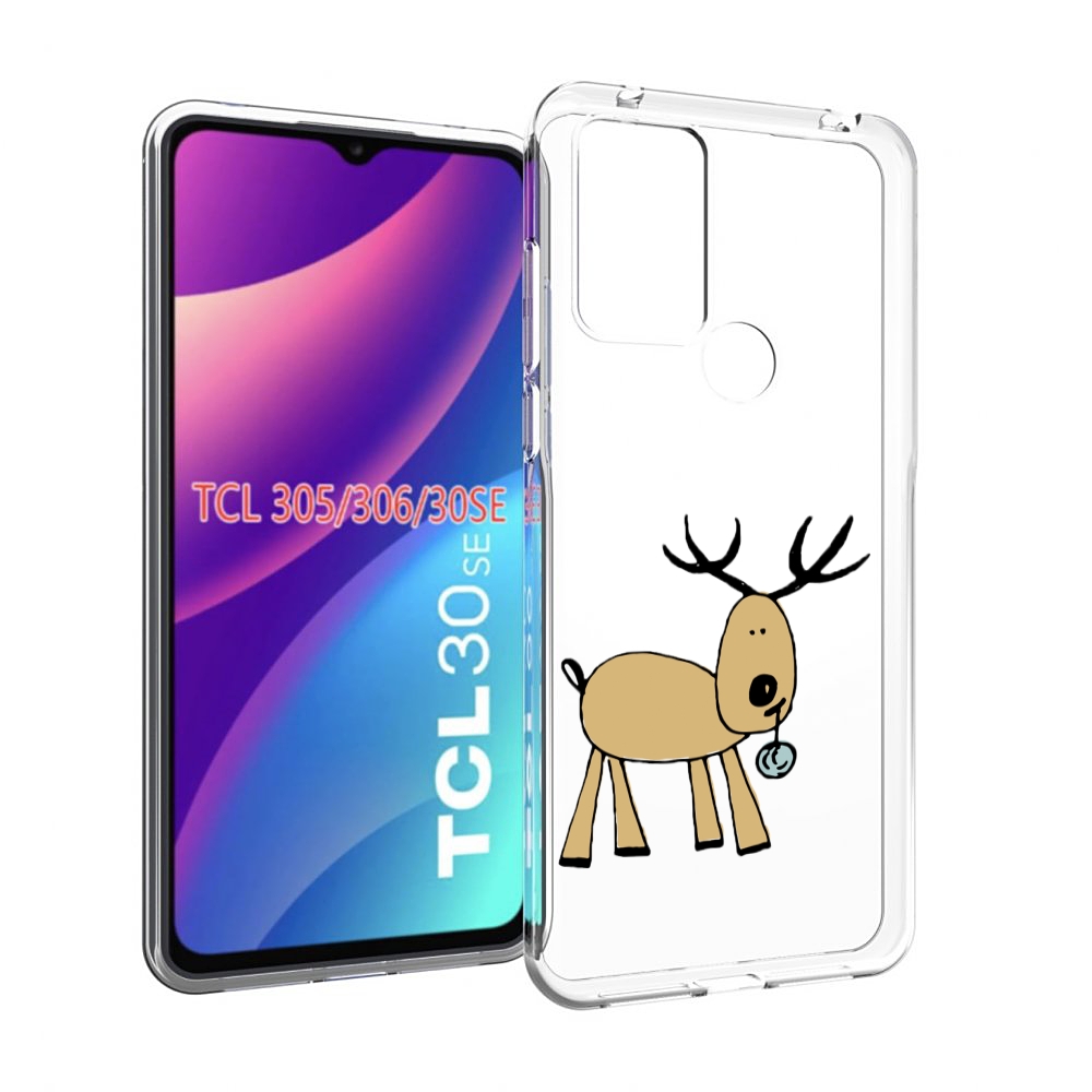 

Чехол MyPads Олень с шариком для TCL 30SE/305/306/30E, Tocco