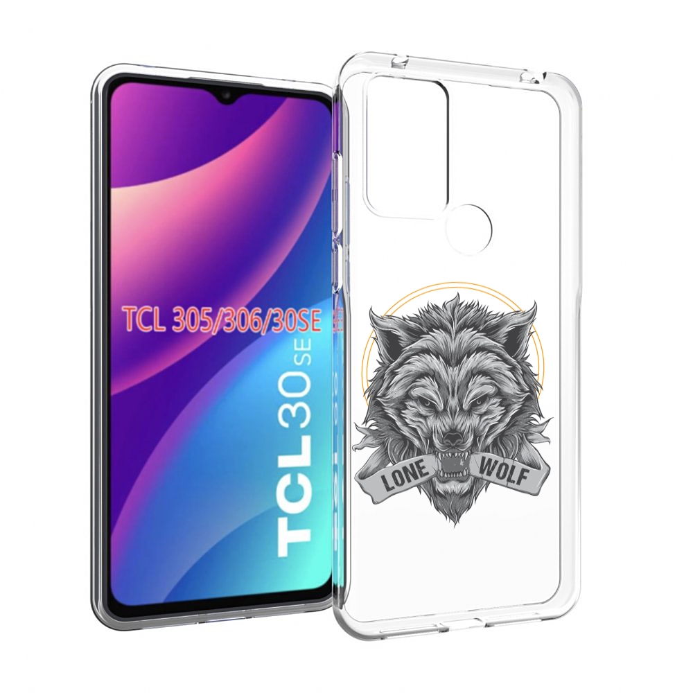

Чехол MyPads Одинокий-волк мужской для TCL 30SE / TCL 305 / TCL 306 / TCL 30E, Tocco