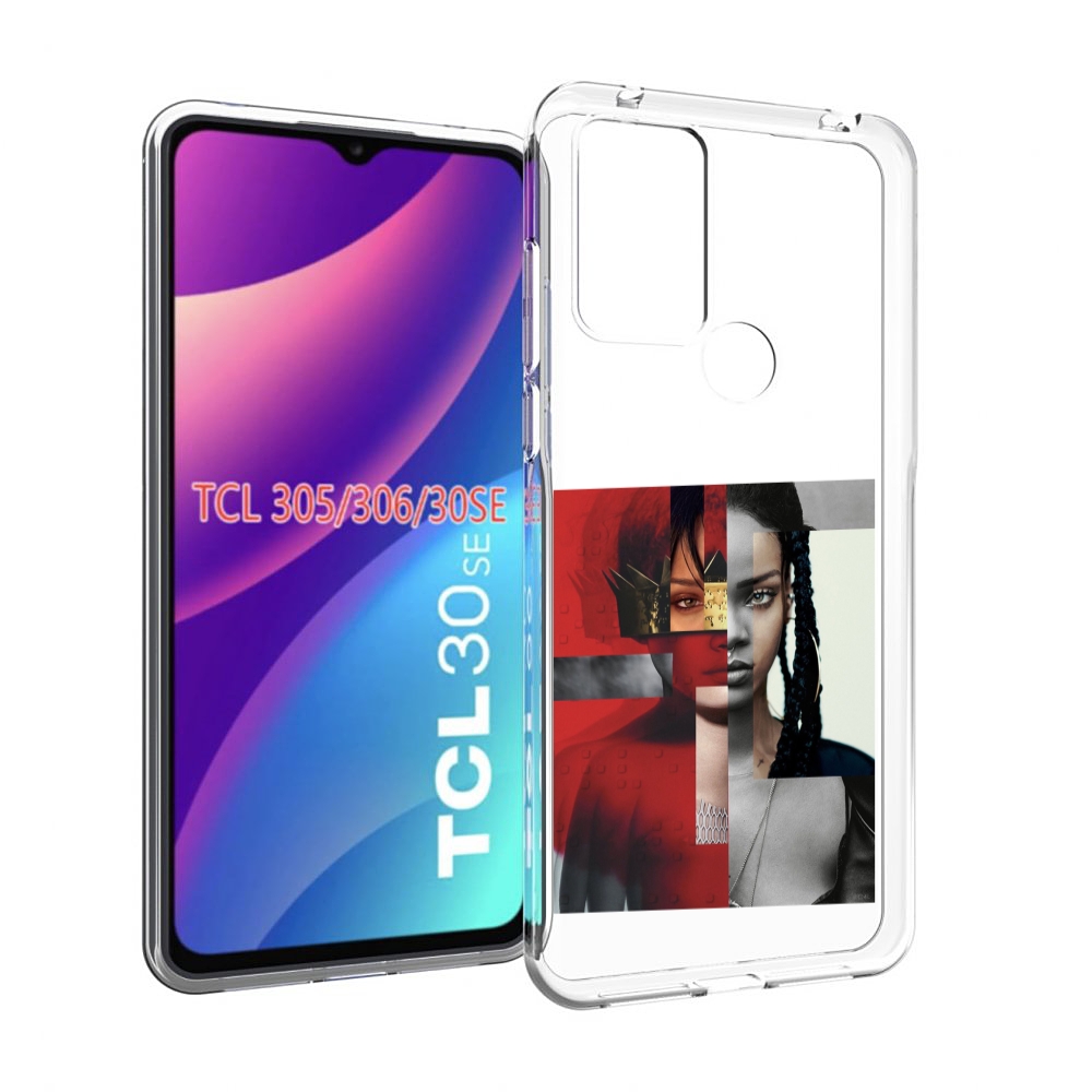 

Чехол MyPads Обложка-Рианна для TCL 30SE/305/306/30E, Tocco