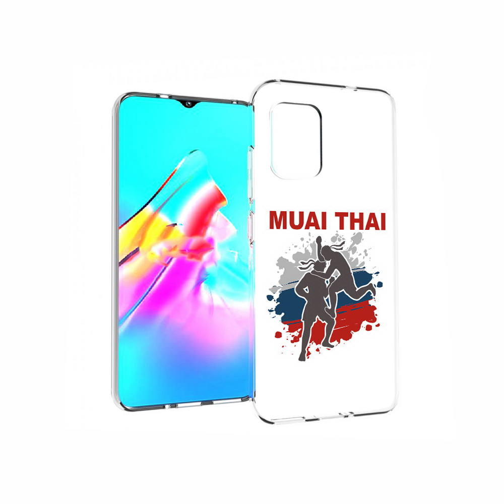 

Чехол MyPads Tocco для Asus Zenfone 8 Муайтай, Прозрачный, Tocco
