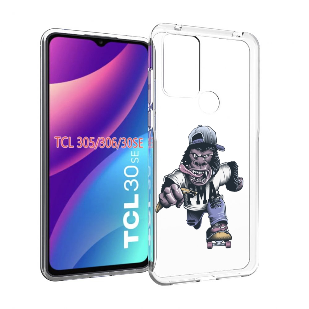 

Чехол MyPads Обезьяна на скейте для TCL 30SE/305/306/30E, Tocco