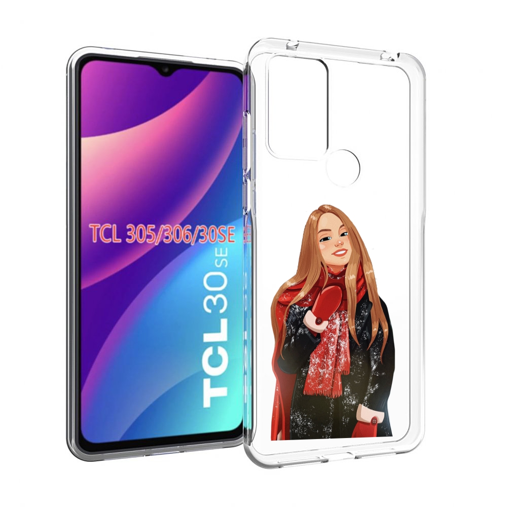 

Чехол MyPads Новогодний-зимний-арт женский для TCL 30SE / TCL 305 / TCL 306 / TCL 30E, Tocco