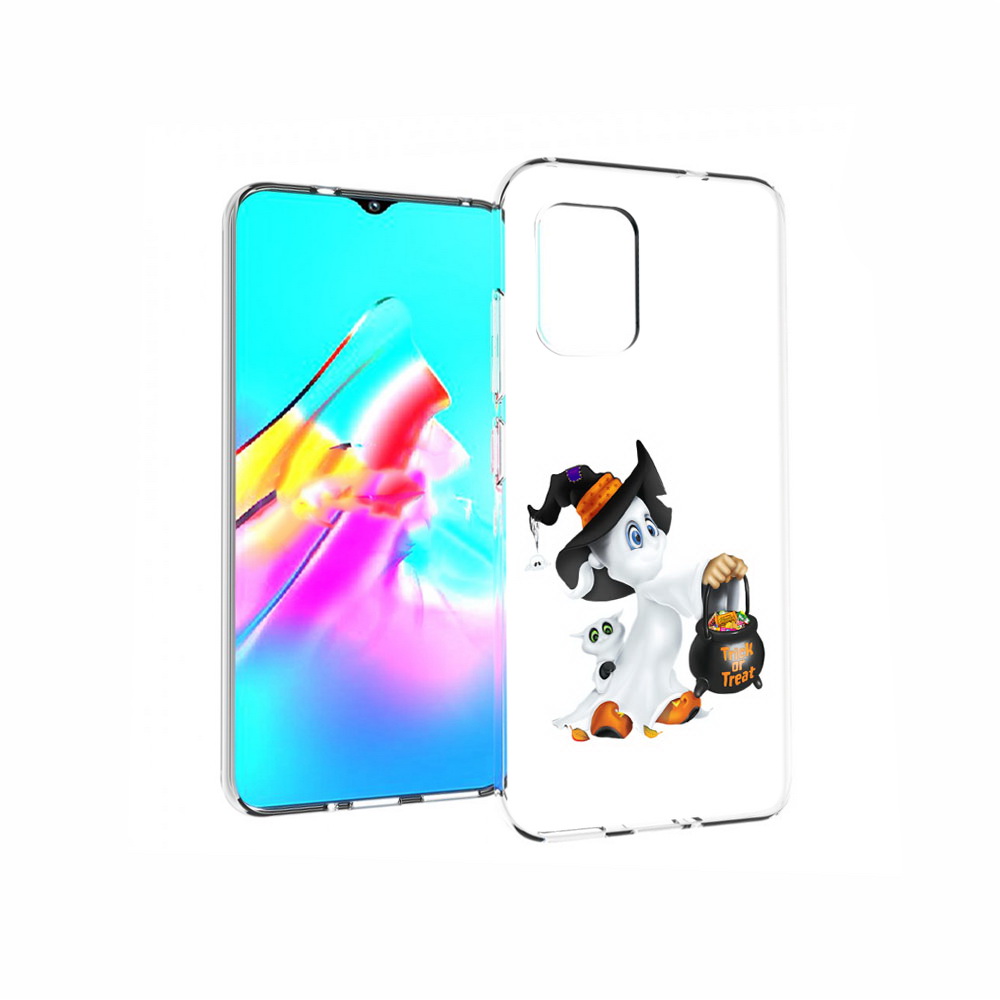 

Чехол MyPads Tocco для Asus Zenfone 8 Маленький призрак, Прозрачный, Tocco