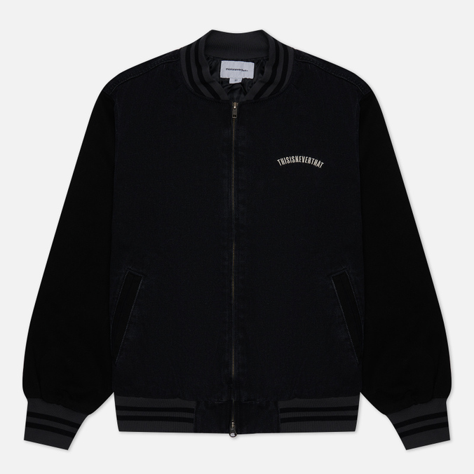 

Бомбер мужской thisisneverthat Denim Varsity черный XL, Denim Varsity
