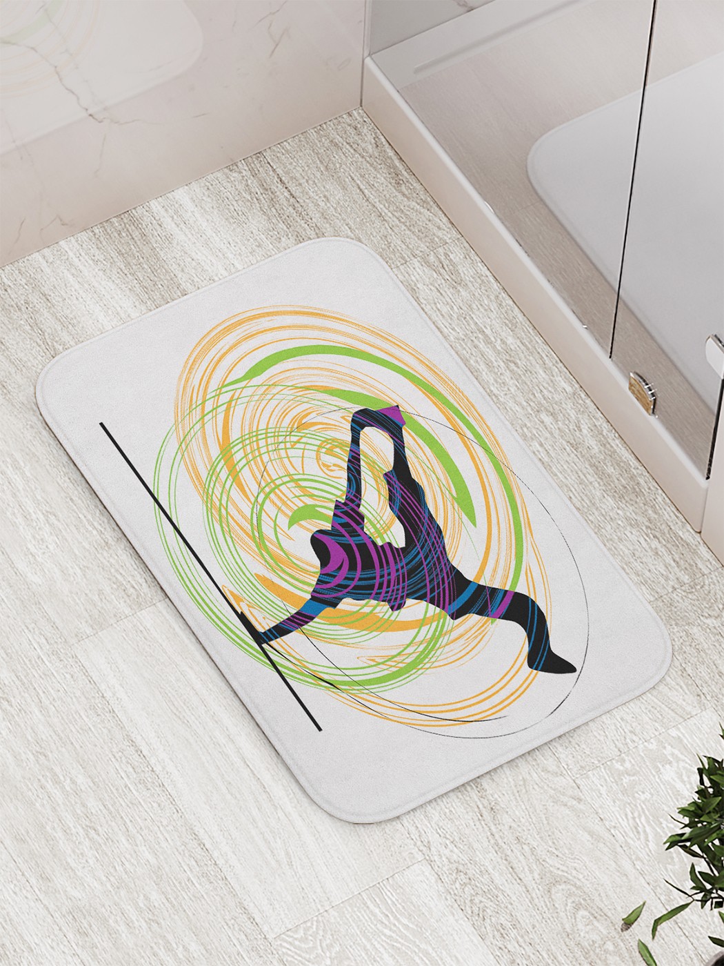 

Коврик противоскользящий для ванной, сауны, бассейна, 77х52 см bath_65730 JoyArty