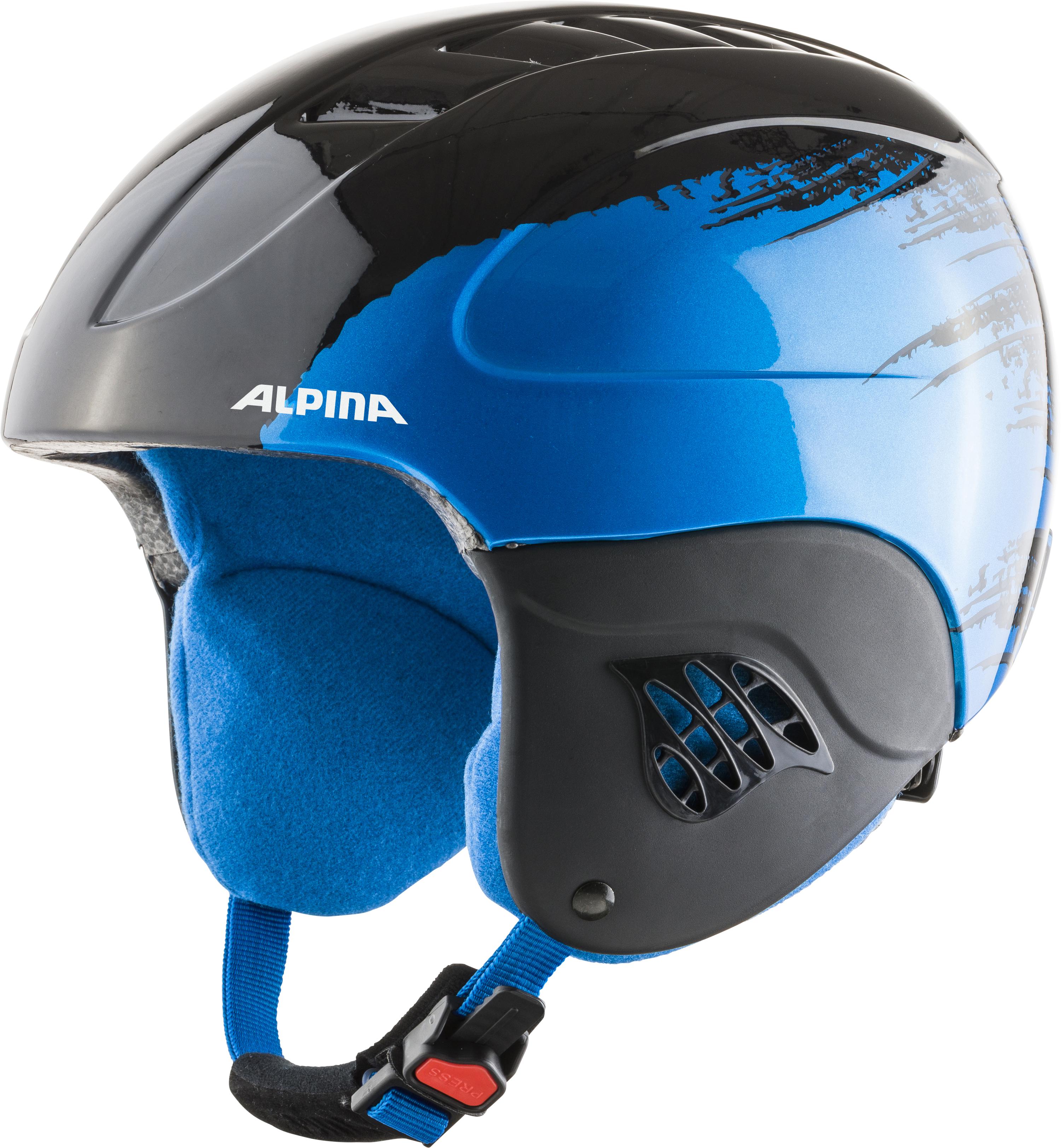 фото Горнолыжный шлем alpina carat 2021, black/blue, s/xs
