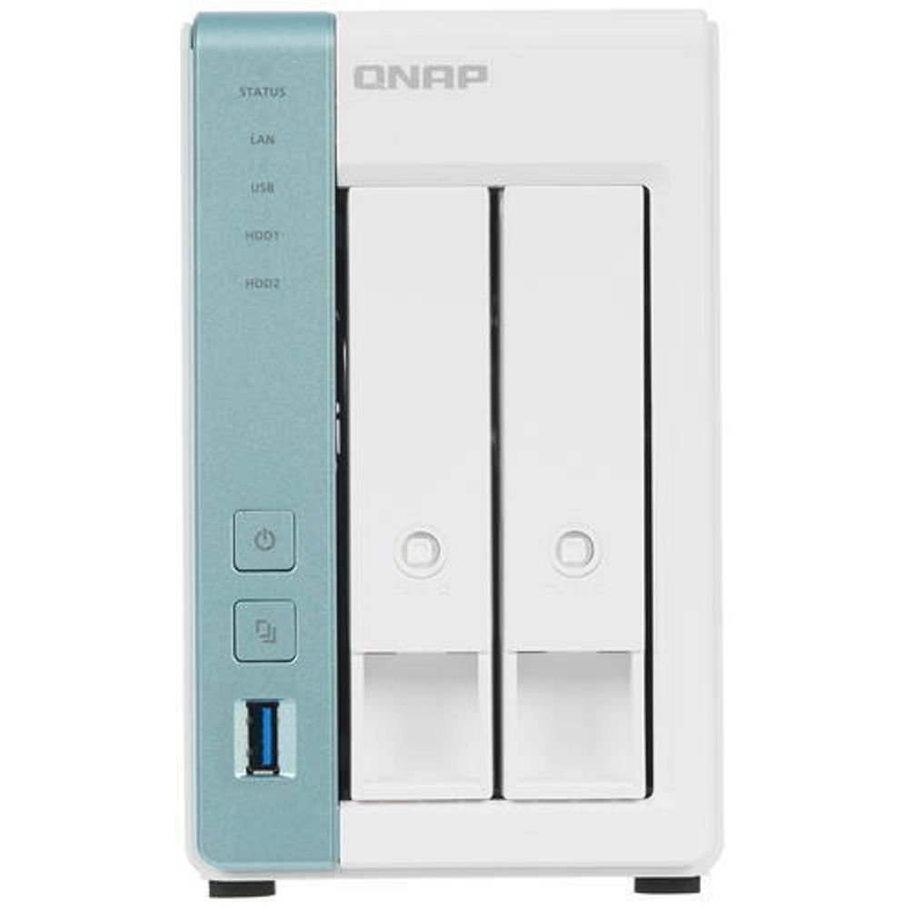 

Сетевое хранилище данных QNAP NAS TS-231P3-4G белый (TS-231P3-4G), NAS TS-231P3-4G