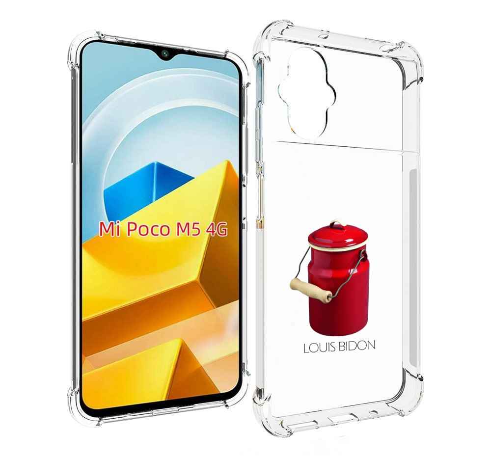 

Чехол Mypads Louis-Bidon Для Poco M5 Противоударный, Прозрачный, Tocco