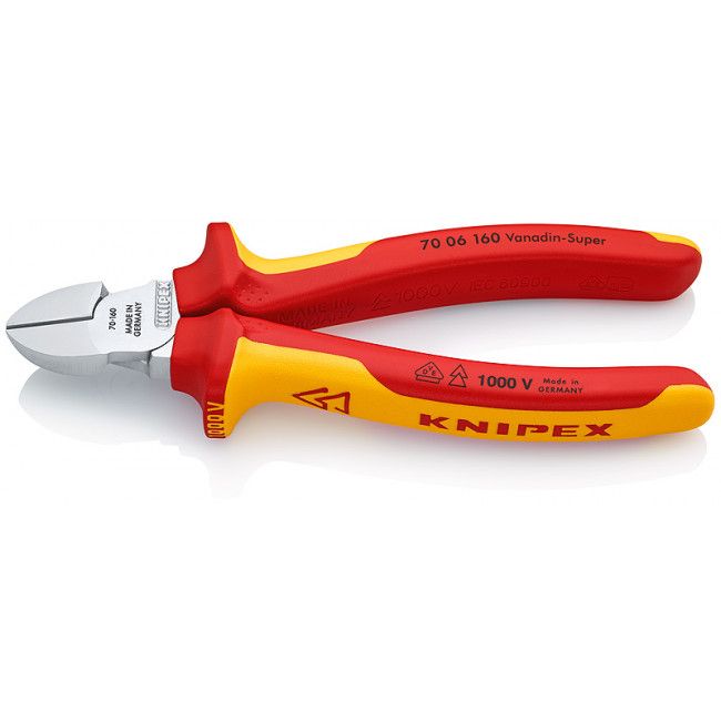

Диэлектрические пассатижи Knipex KN-7006160 160 мм, Кусачки боковые диэлектрика