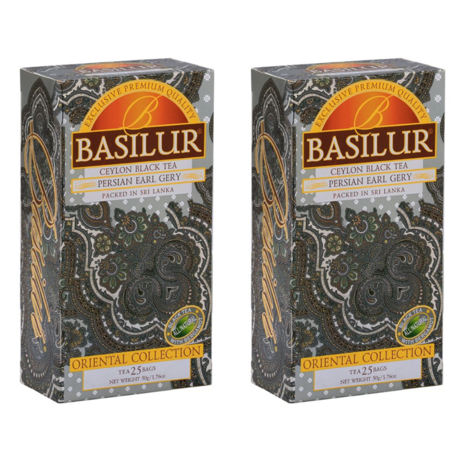 

Чай черный BASILUR Эрл Грэй по персидски, 25 пакетов х 2 шт